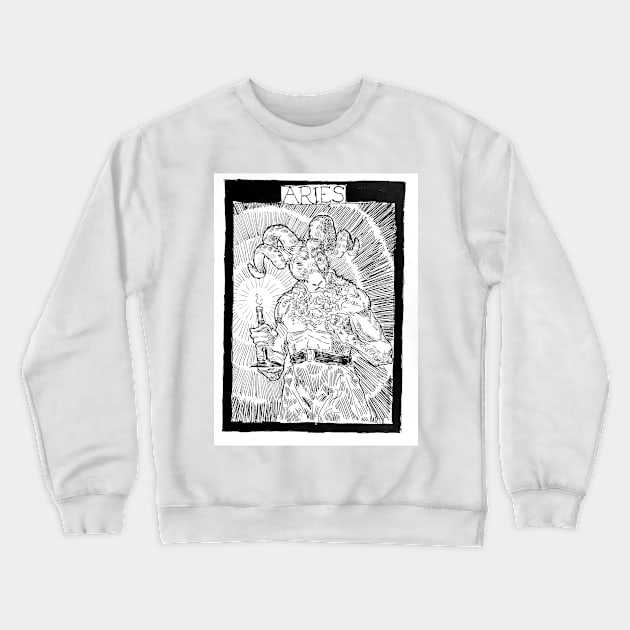 "Aries" Crewneck Sweatshirt by Mauri Valentine